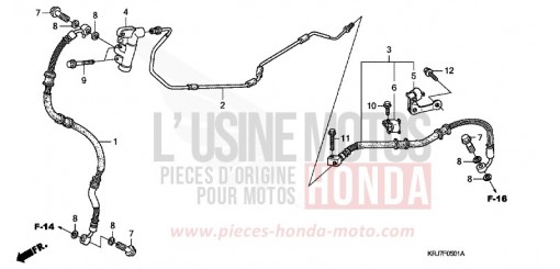 REAR BRAKE PIPE (FES125) (FES150) FES125B de 2011